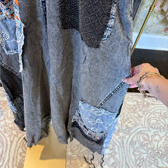 🆕 Oli & Hali Washed Multi‎ Patchwork
Tencel Overall wear Wide Leg OR jogger - Picture 6 of 10